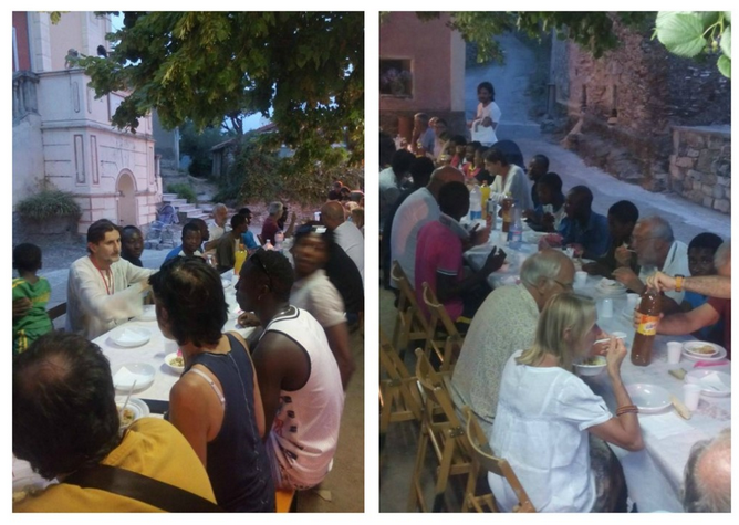 Bellissimi di Dolcedo, la cena dell’amicizia con i migranti
